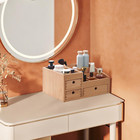 Wood Makeup Organizer Storage Cabinet Tabletop Cosmetic Organizer Jewelry Storag