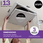 Simply Filters 20x20x1 Merv 13  Mpr 1500  Ac Furnace Hvac Air Filter