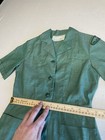 Vintage 60s 70s Girl Scout Uniform Girls Size M-l Official Dress Green