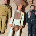 Bulk Vintage Louis Marx Best Of The West Johnny West Jane West Figure Lot Of 9