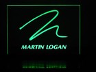 Martin Logan   elite Series  Etched Acrylic Led Sign W black Acrylic Base