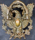 Large Heavy Bronze American Eagle Door Knocker Late 1800s   Early 1900s Patriot