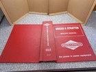 Briggs And Stratton Service Manual Binder  empty binder Only 