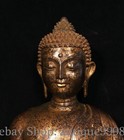 18 8   Old Tibet Bronze Gold Gilt Shakyamuni Sakyamuni Amitabha Buddha Statue