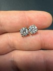 Real Cvd Diamond Stud Earrings Solid 14k Gold Hip Hop Mens Ladies Screwback