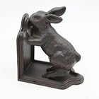 Rabbit Decorative Bookend  Heavy Duty Cast Iron Book Ends  Vintage Shelf Decor  