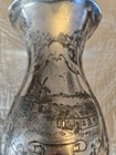 Heisey Silver Vase Etched Windmill Castles Victorian Holland 10 Inch Hsc 5608