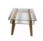 Bonvivo Side Table Accent Coffee Table Modern Glass Living Room Table  n7097