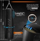 Punching Bag By Rdx  Mma 4pc Filled Boxing Bag  Anti Swing Kickboxing Adult Set