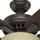 Hunter Fan 52 In Premier Bronze Indoor Ceiling Fan With Light Kit And Pull Chain