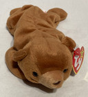 Vntg Ty Beanie Baby Bean Bag - Cubbie Brown Bear  8  L 1993 Lot Of 5