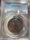 1950 Pcgs Proof Set Pr 63  65  65  64  64 Rb Toning On Silver Coins 