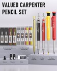 Nicpro 18 Pack Carpenter Pencil Set With Sharpener  Mechanical Carpenter Pencils