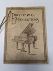 Vintage 1929 Stainway Piano Profitable Suggestions Tag Paper Care Maintenance