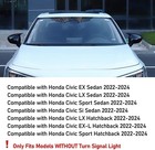 Compatible With 2022 2023 2024 2025 2026 Honda Civic Side Ox Horn Mirror Cover O