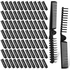 100 Pcs Portable Travel Hair Comb Brush Set - Double-headed Folding Pocket Tool