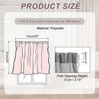 24  W X 52  L Curtain Valances For Windows  Dark Gray  Set Of 1 Panel