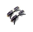 Gold silver Unisex Panther Frame Vintage Luxury Shades sunglasses