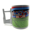 Football Coffee Cup Mug 3d Field Goal Post Handle Sports Fan Emson Vtg  Novelty