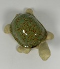 Ceramic Green   Brown Shell Turtle Figurine Collectible Shelf Sitter