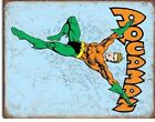 Aquaman Superhero Dc Comic Marvel Distressed Retro Wall Decor Metal Tin Sign New