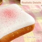 Cute Toast Squishy Toy Soft Pu Slow Rising Squeeze Fidget Sensory Toy