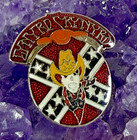 Vintage Lynyrd Skynyrd Enamel Pin Cowboy Skull Flag Pin Back Style 1980s