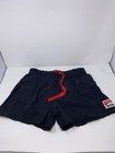 Vtg 90s Marlboro Adventure Team Black Nylon Lined Hiking Swim Shorts Men Large