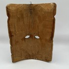 Vintage Hand Carved Wood Tribal Mask 9  X 6  Clear Coat On Top