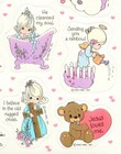 Vintage 1992 Hallmark Precious Moments Stickers 1 Full Sheet