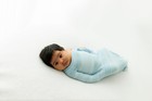 Baby Swaddle Sleep Sack 0-3 Months 6-12 Lbs Made In Usa Blue Swaddelini Helps