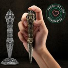 Magic Wand Dice Skull Bone Themed Dice Tower D20 For Dnd Zinc Alloy