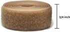3 4 Inch Wide Dark Beige Sew On Hook And Loop Tape Non-adhesive 1 Yd Length B   