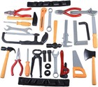 28 Pcs Kids Toy Tool Set Construction Party Supplies Plastic Pretend Play Acc   