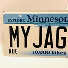Jaguar License Plate My Jagur Minnesota Vanity License Plate Expired