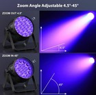 Rgbw Stage Par Lights With Zoom And Dmx Control  19x15w Led Wash Light For Stage
