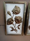 Vintage Mcm Set Of Two Brass  Wall Plaque Wall Art Wall Hangings