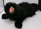 Ty Classic Onyx Black Persian Cat Plush 2000 - 18  Long - Orange Eyes - Nwmt   E