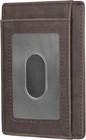 Men s Slim Minimalist Leather Wallet Rfid Blocking Front Pocket Card Holder