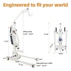 Portable Patient Lift - Compact Folding Full Body Powered Transfer For Home