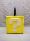 Yellow Mario Halloween Bucket 6  Pail Candy Trick Treat Question   Block Mystery