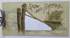 1880 90 s  Die Cut Sea   Shore Booklet art Litho Pub  Co   Munich   London  B77