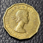 1960 United Kingdom 3 Pence Coin