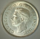 1940 Canada Silver 50 Cents Coin Bu 50c Canadian Half Dollar Uncirculated