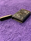 Antique Brass Embossed B p o e Elks Lodge Fraternal Advertising Match Safe Case