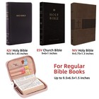 Bible Cover For Women Carrying Book Case Church Bag With Handle   Zipper Pocket