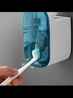 Wall Mounted Automatic Toothpaste Dispenser   Toothbrush Holder For Bathroom   