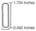 100 - Country Brook Design   1 1 2 Inch Rectangle Metal Keeper