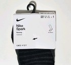 3 Pair Nike Spark Cushioned No Show Running Socks Black Sz  10-11 5 Cu7201-010
