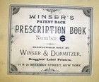 Vintage Lg 1907-1912 Fitchburg Massachusetts Pharmacy Doctors Prescriptions Book